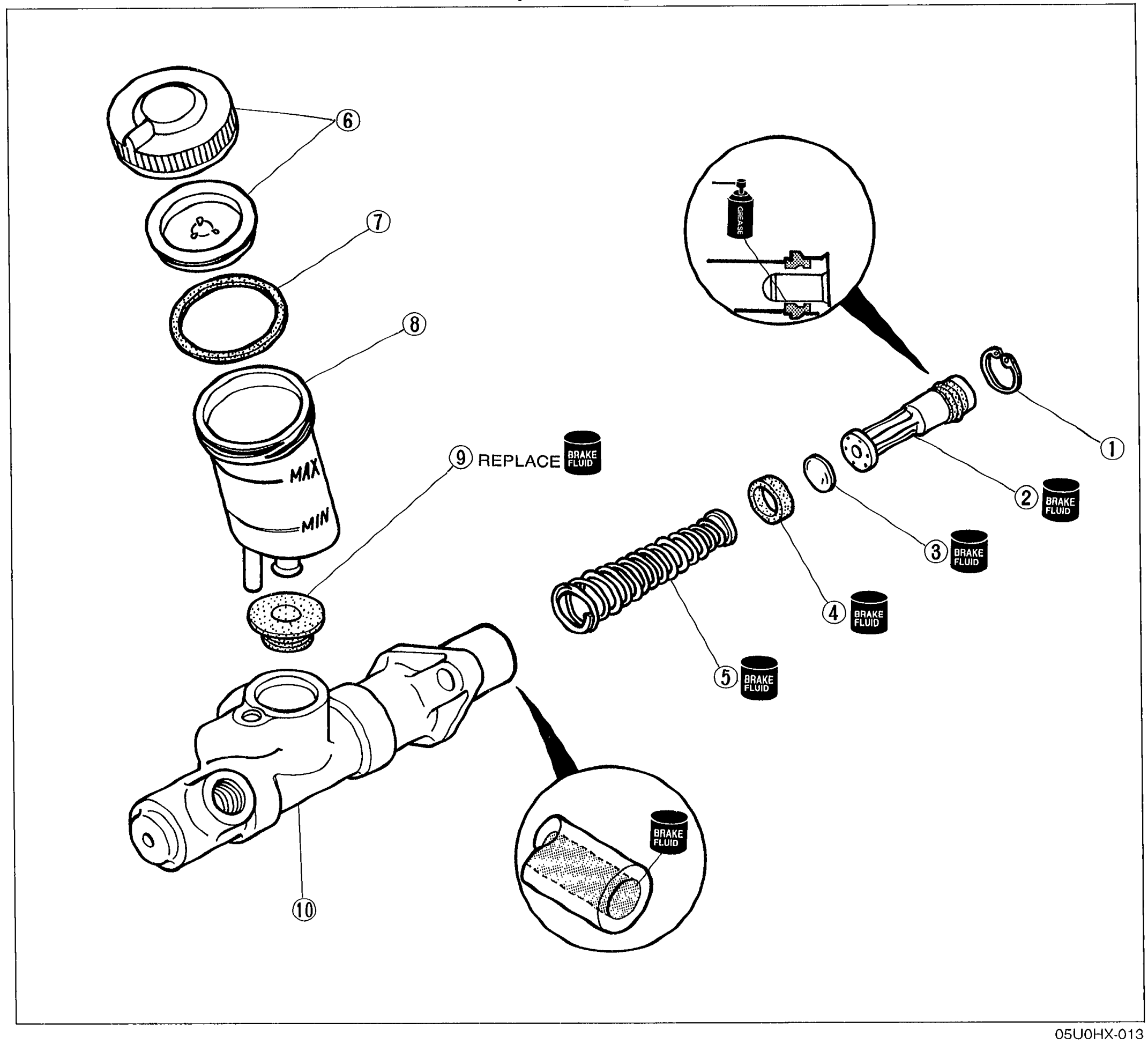 CLUTCH MASTER CYLINDER - OVERHAUL