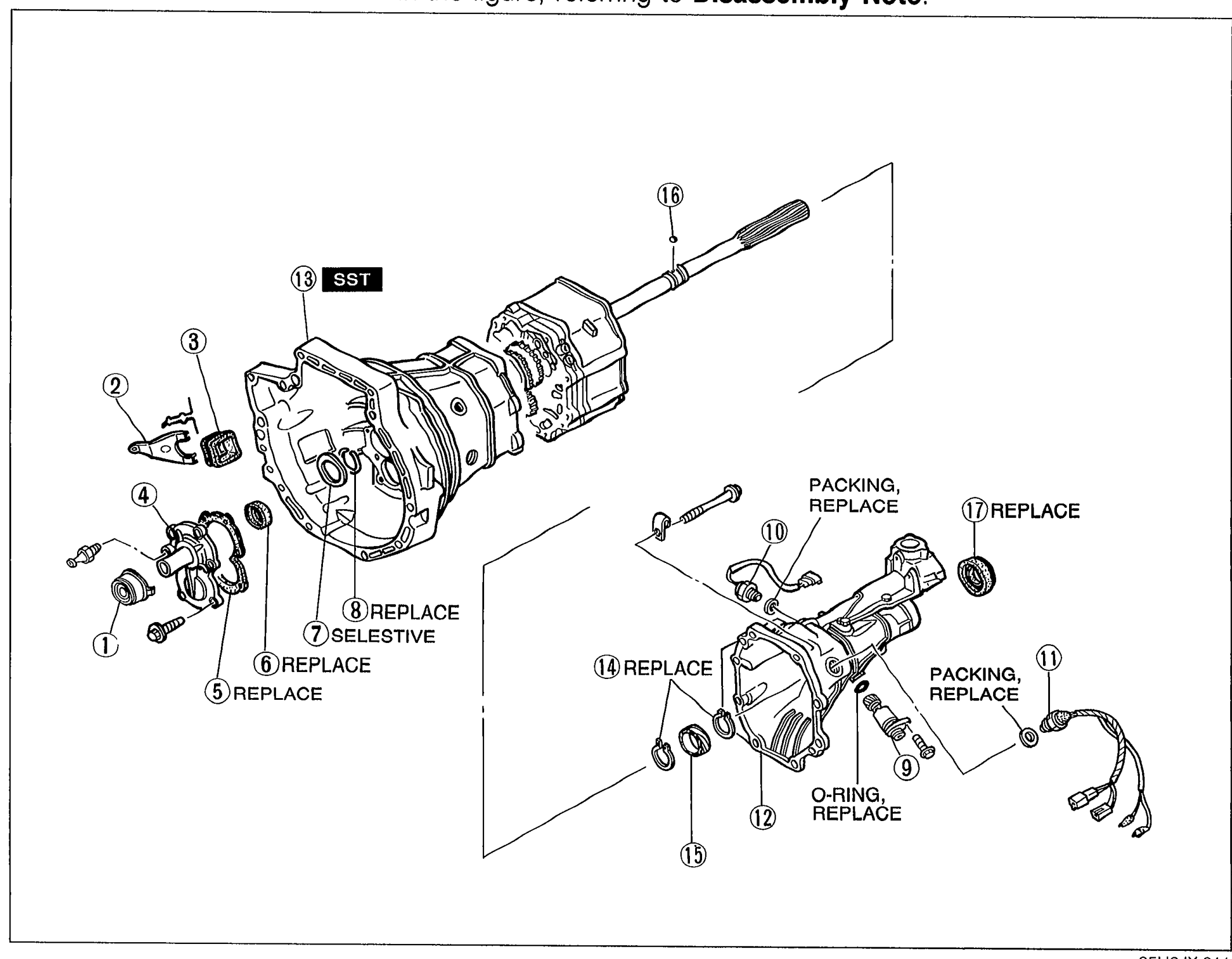TRANSMISSION - DISASSEMBLY - Housing Components