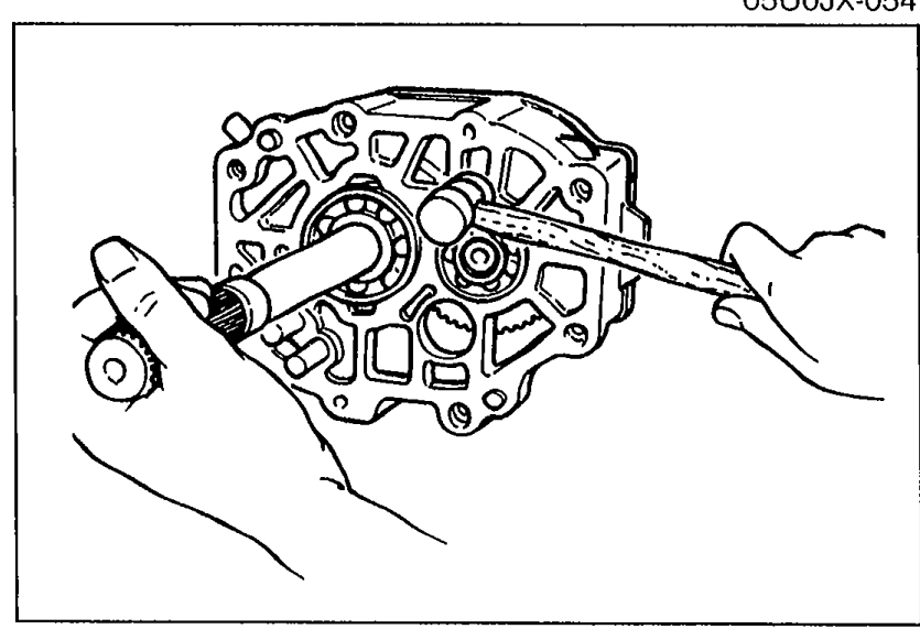 Applying sealant to the intermediate housing mating surface and mounting it to the bearing housing.