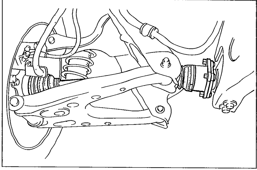 Photograph showing the driveshaft installed at the rear wheel, with the dust boot visible — for inspection of boot condition.
