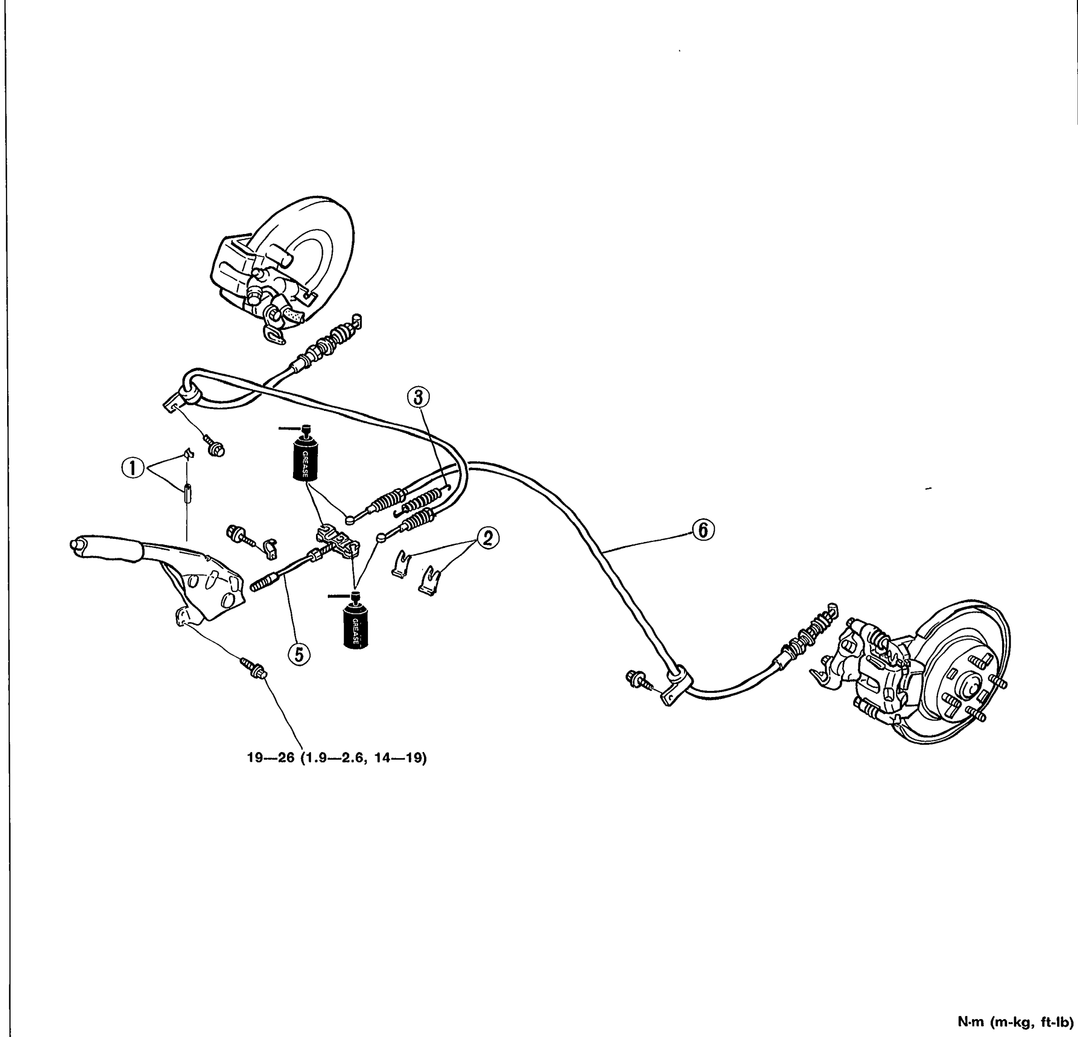 PARKING BRAKE SYSTEM - PARKING BRAKE CABLE