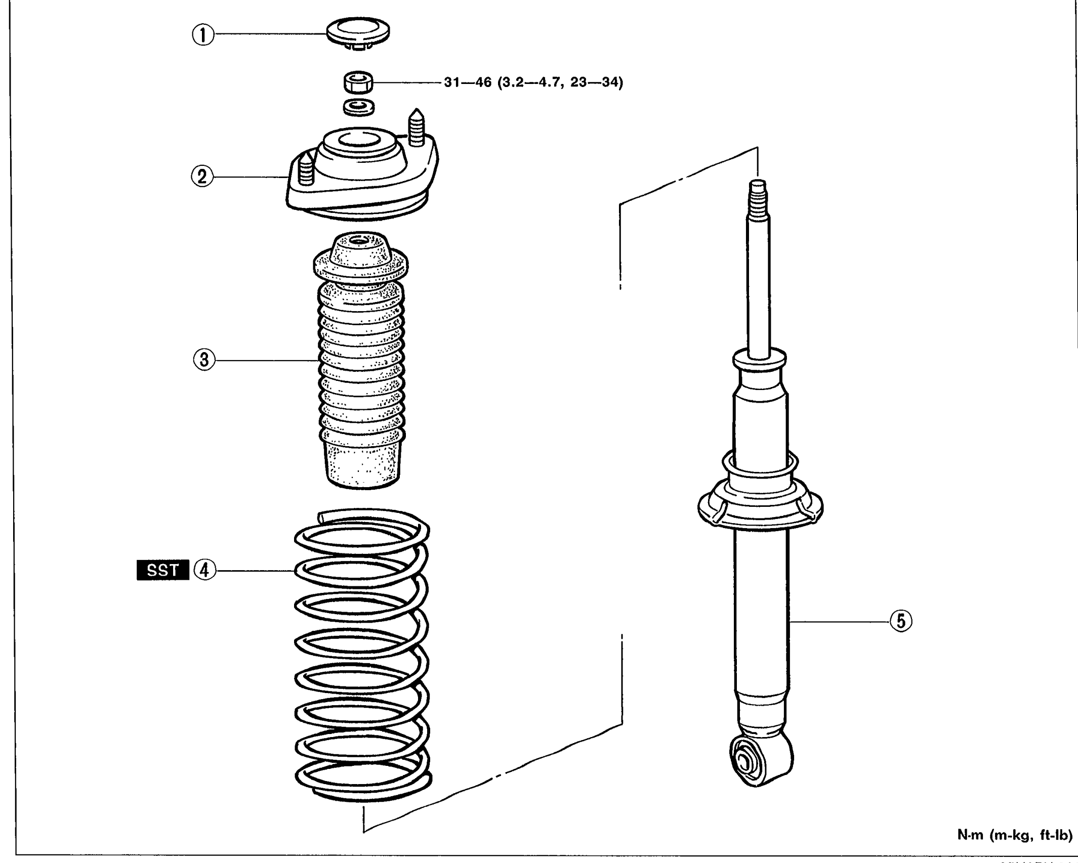 FRONT SUSPENSION (DOUBLE-WISHBONE) - Shock Absorber and Spring