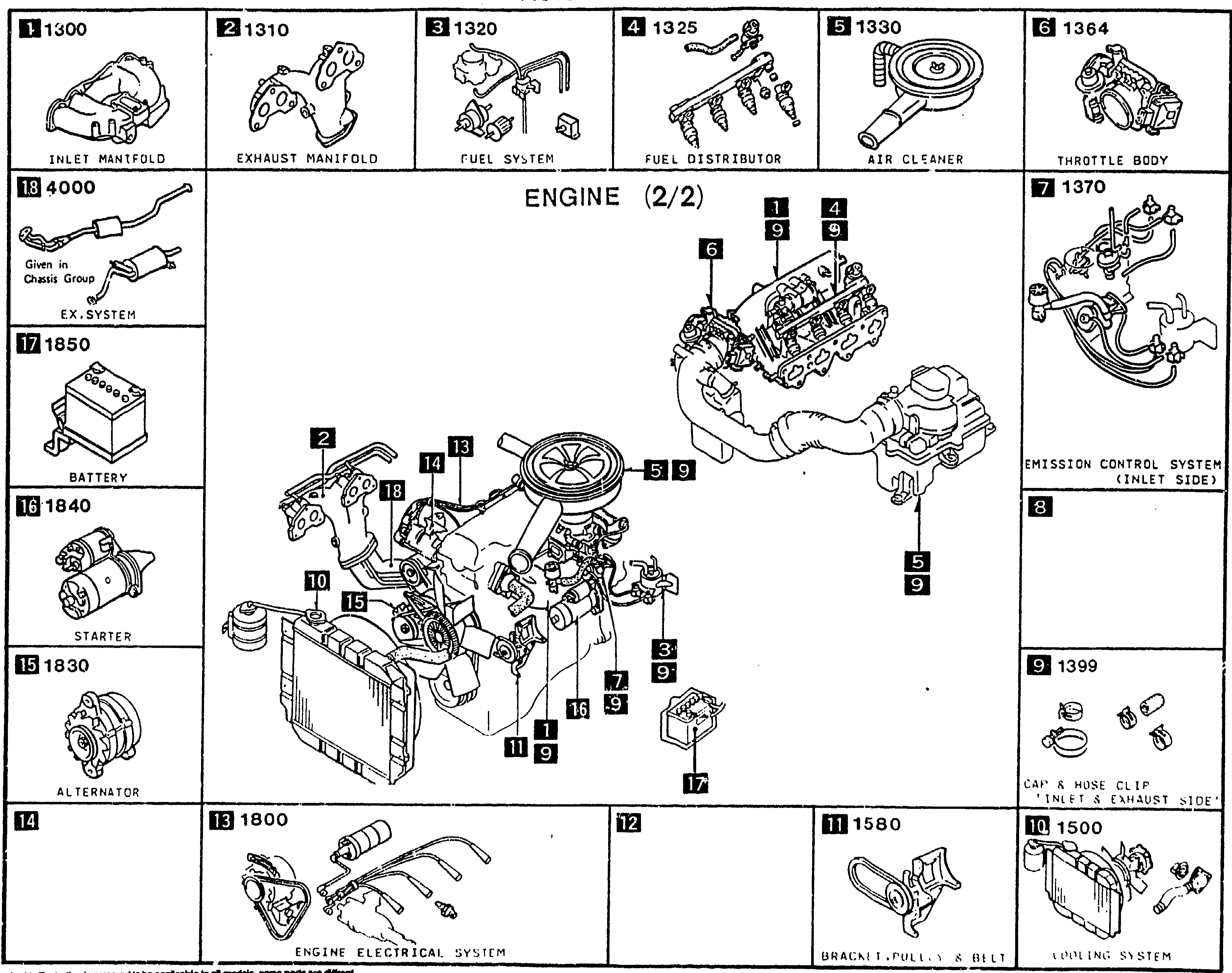 PICTORIAL INDEX — ENGINE (2/2)
