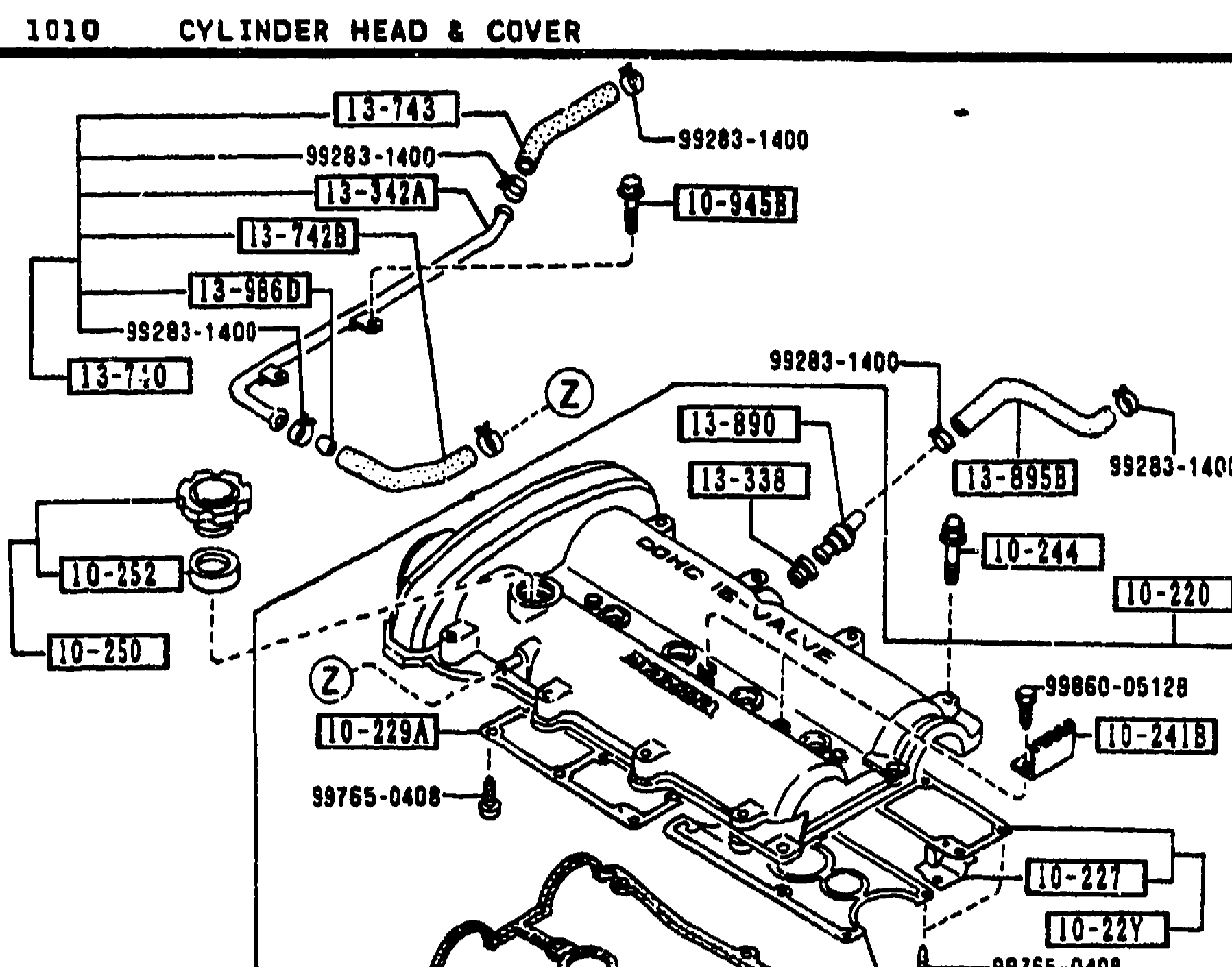 1010 CYLINDER HEAD & COVER