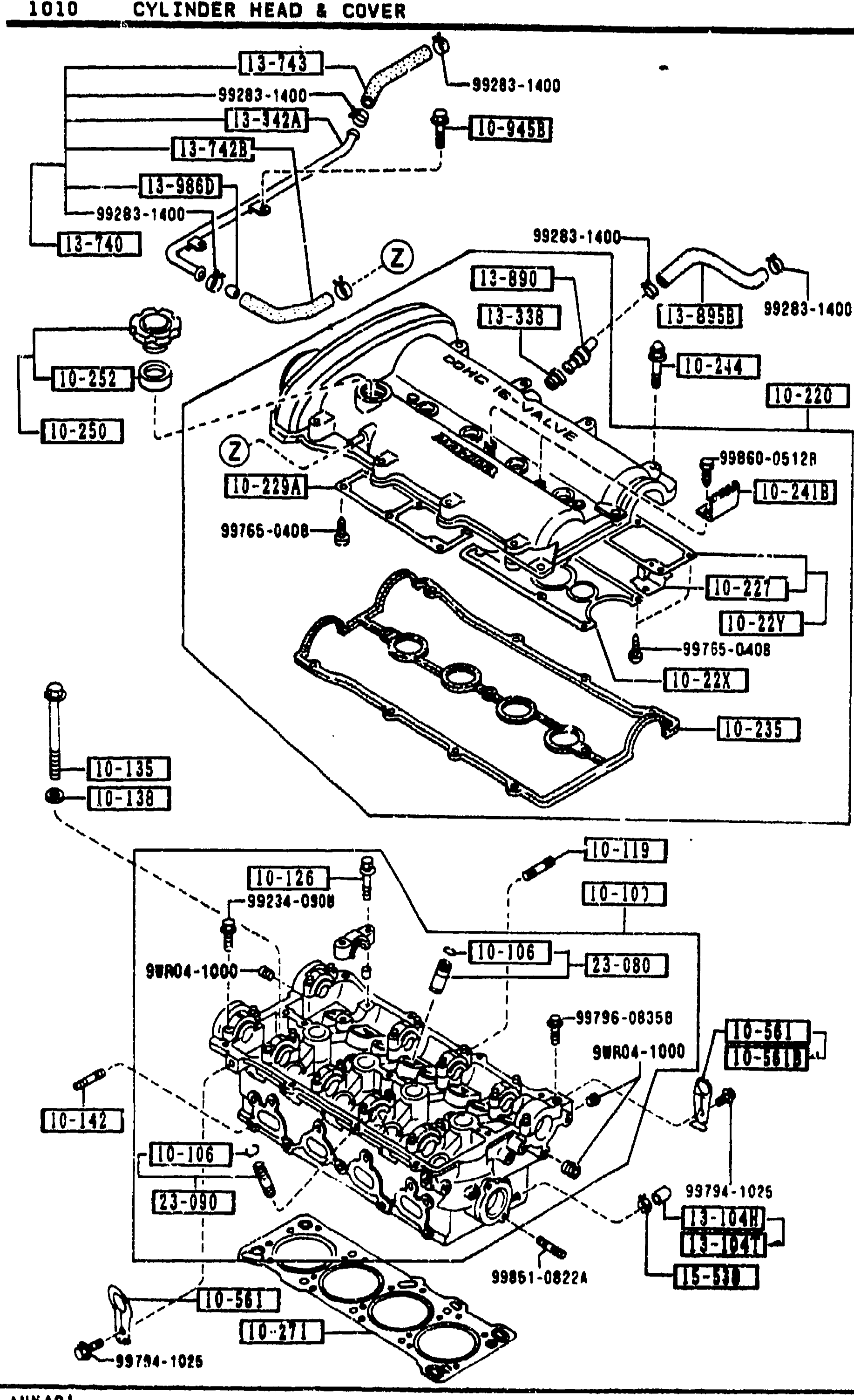 1010 CYLINDER HEAD & COVER