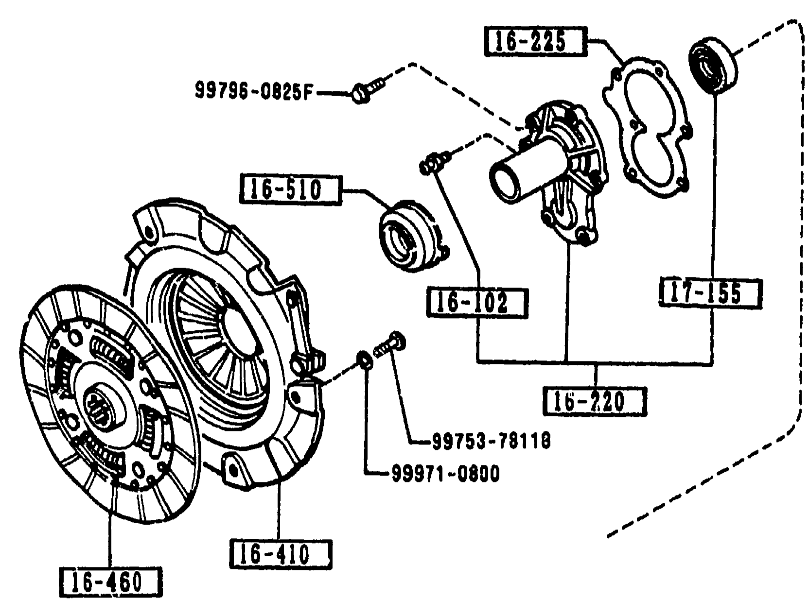 1600 CLUTCH DISC & COVER (MANUAL)