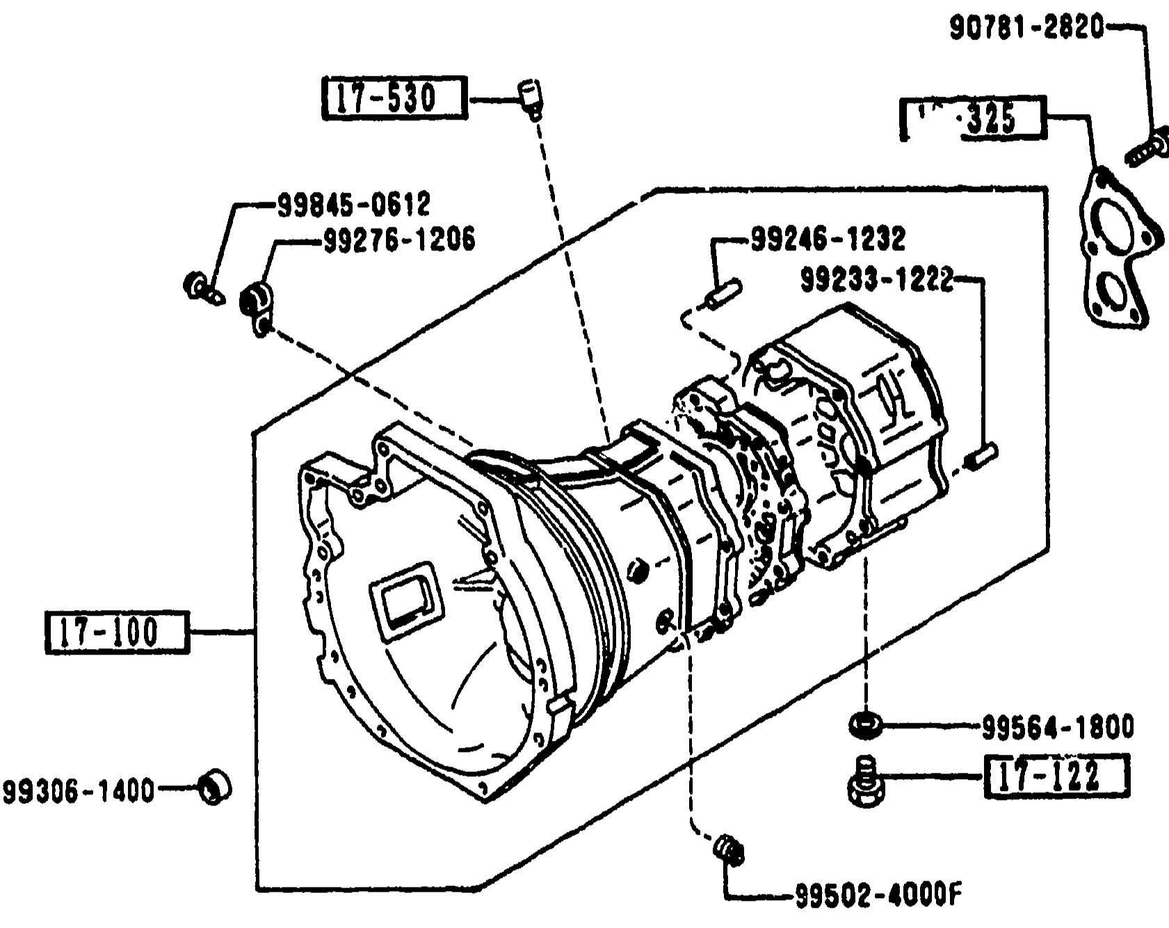 1700 TRANSMISSION CASE (MANUAL)
