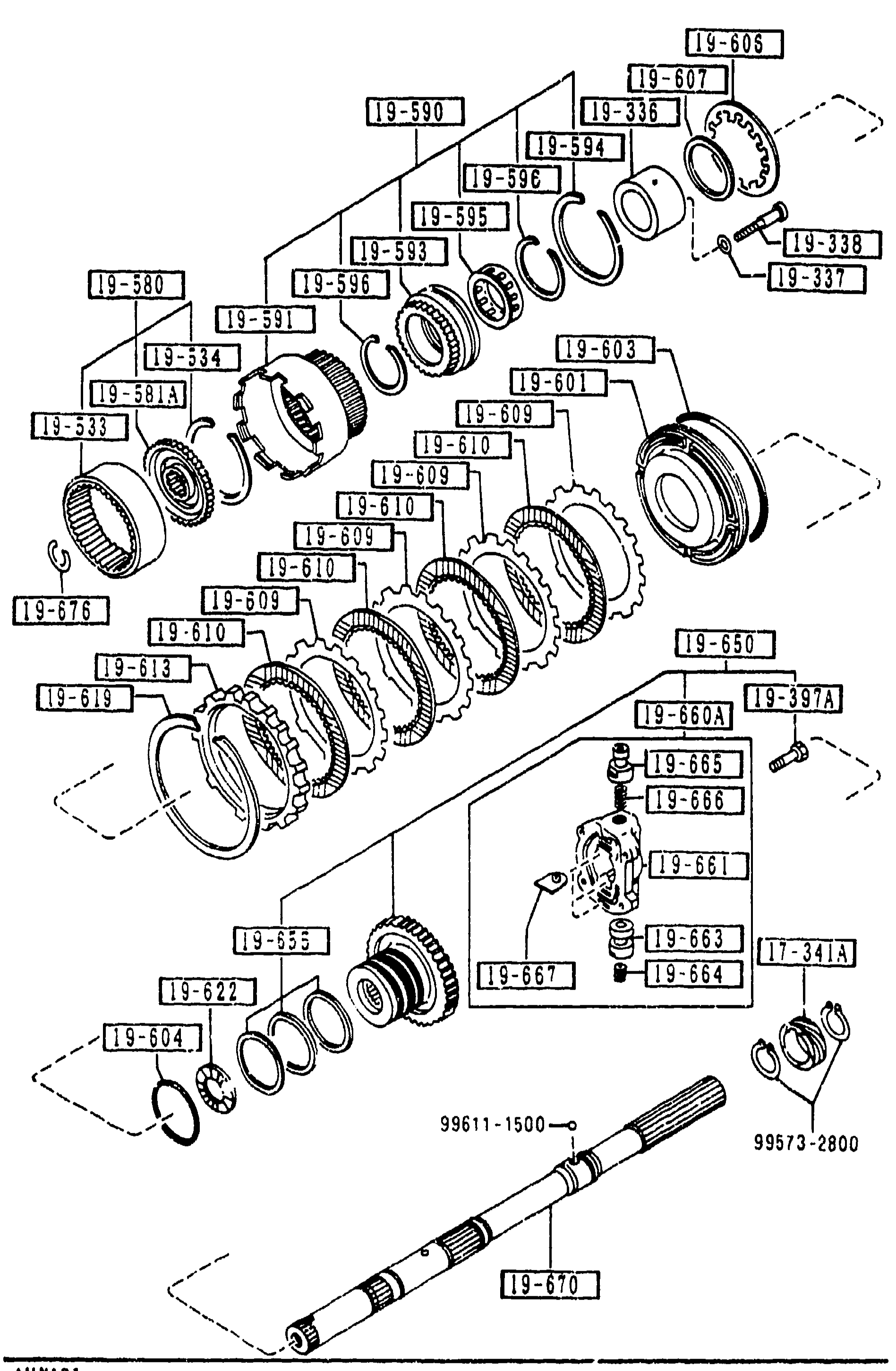 1940 GOVERNOR, LOW & REVERSE PISTON (AUTOMATIC)