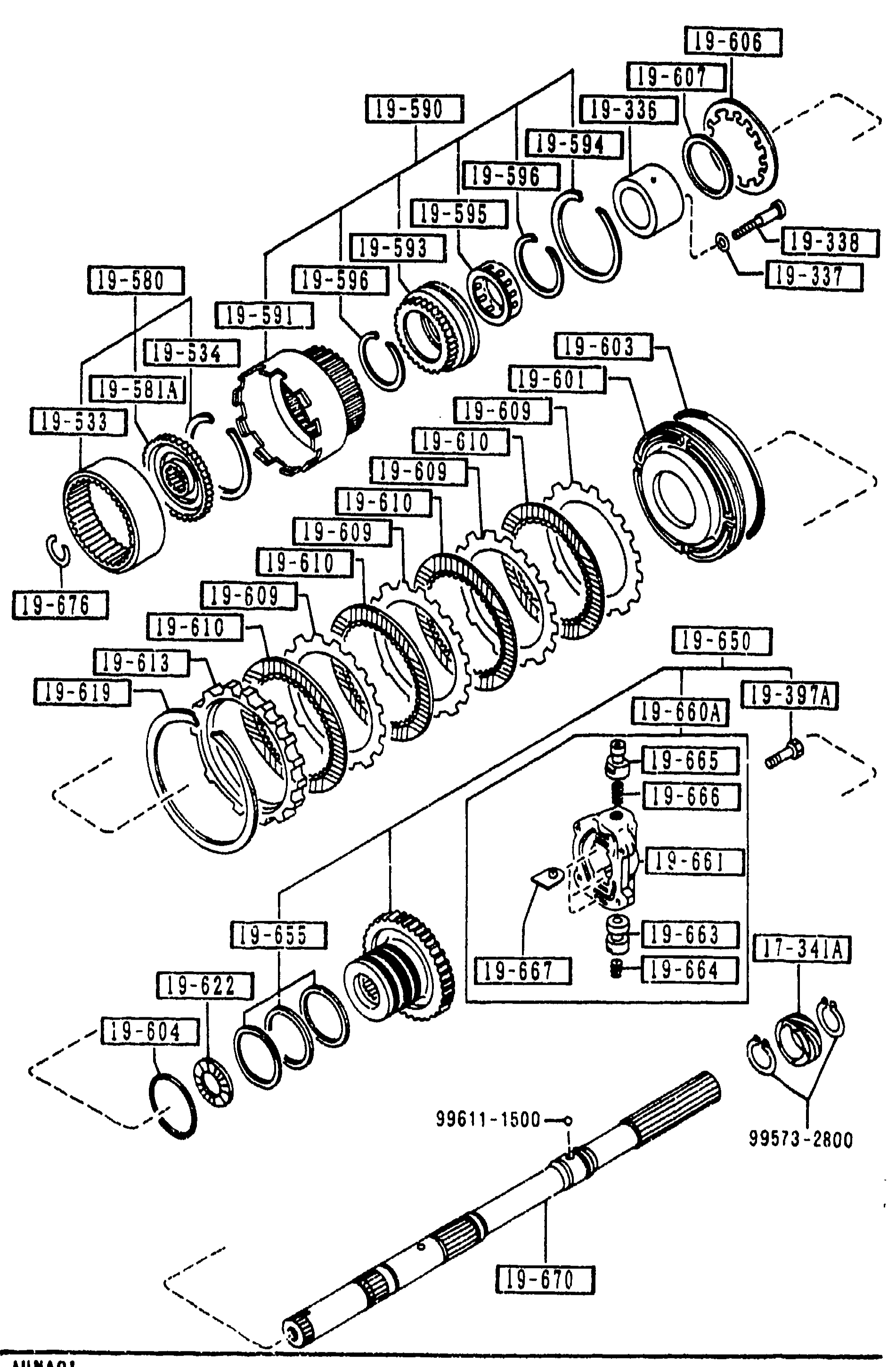 1940 GOVERNOR, LOW & REVERSE PISTON (AUTOMATIC) (CONT'D)