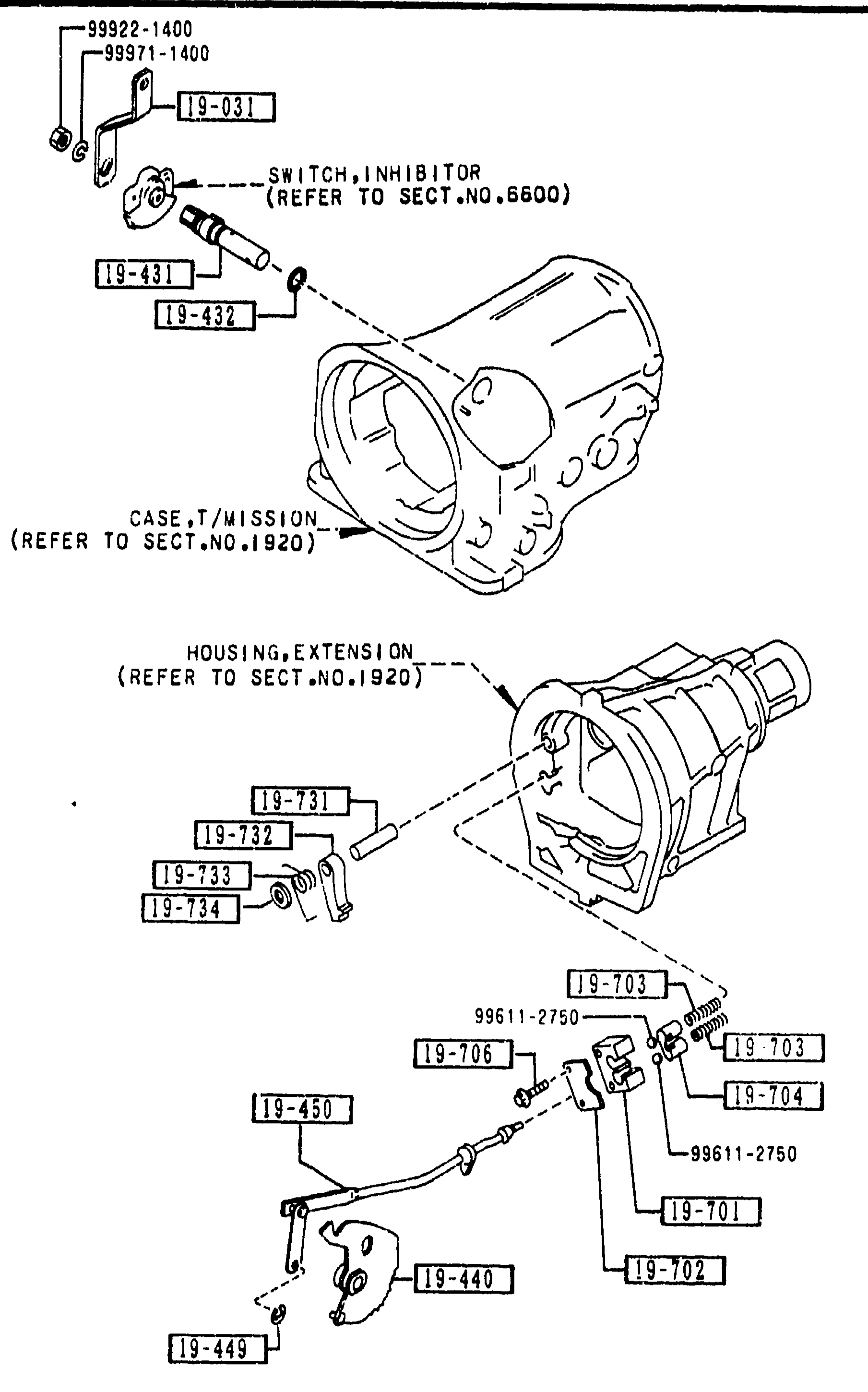 1950 MANUAL LINKAGE SYSTEM (AUTOMATIC) (CONT'D)