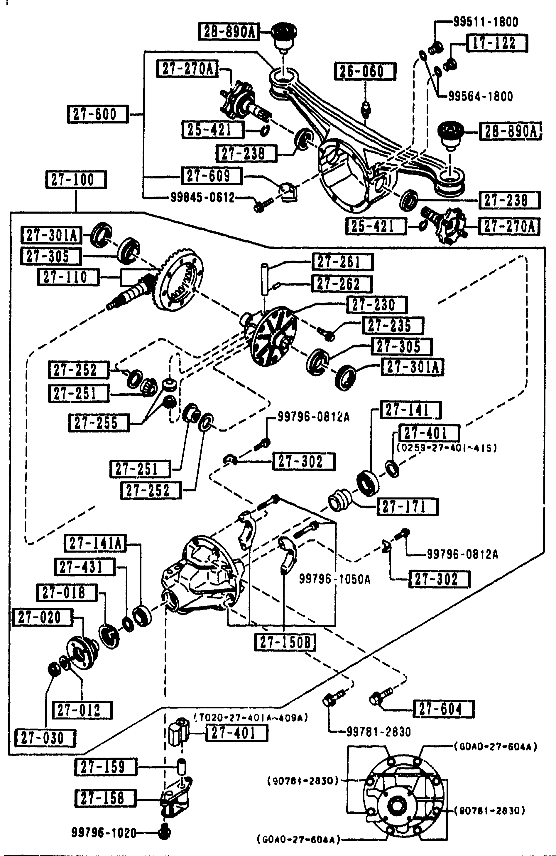2710 REAR DIFFERENTIALS (NORMAL DIFF.) — continued