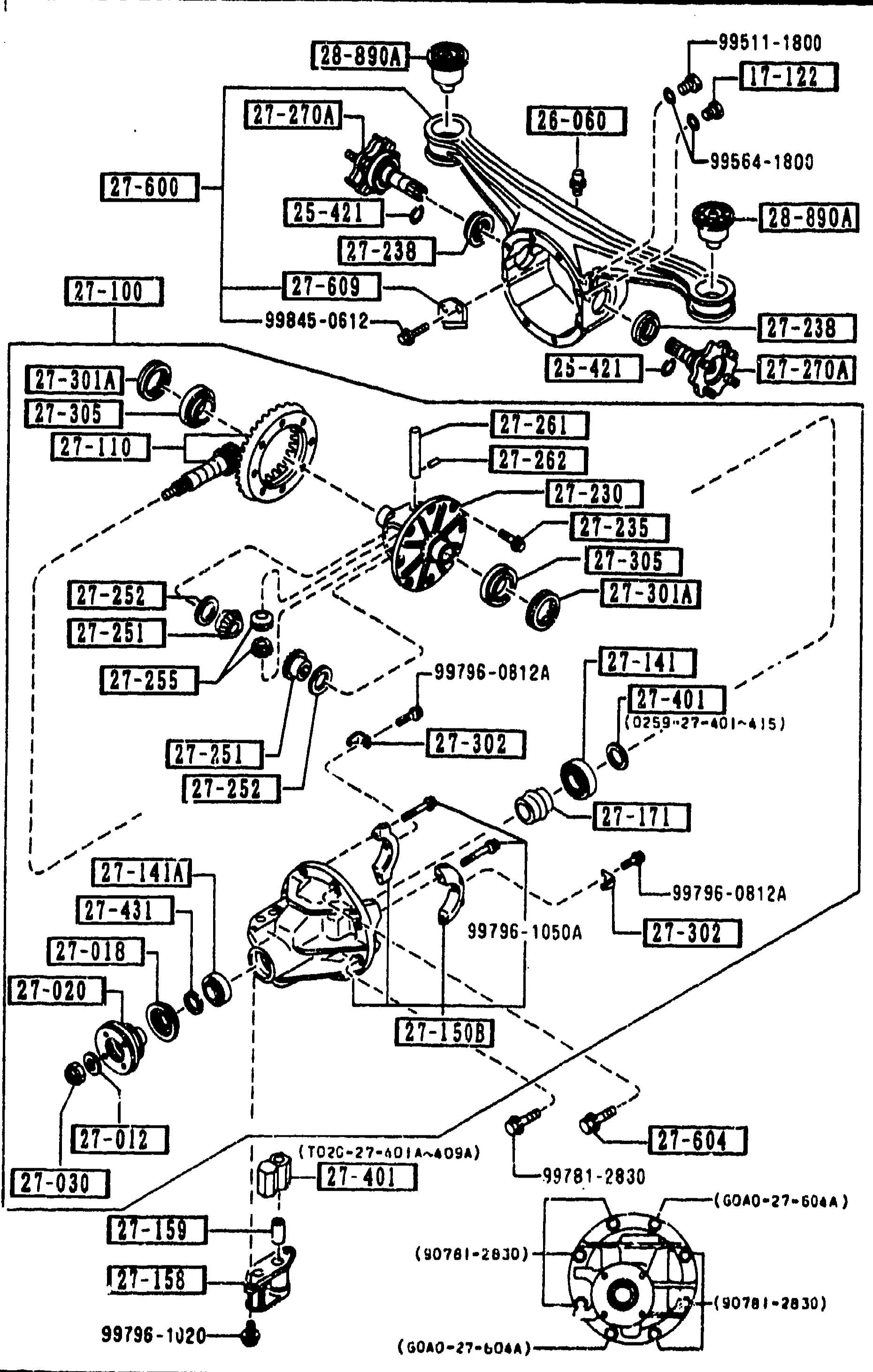 2710 REAR DIFFERENTIALS (NORMAL DIFF.) — continued