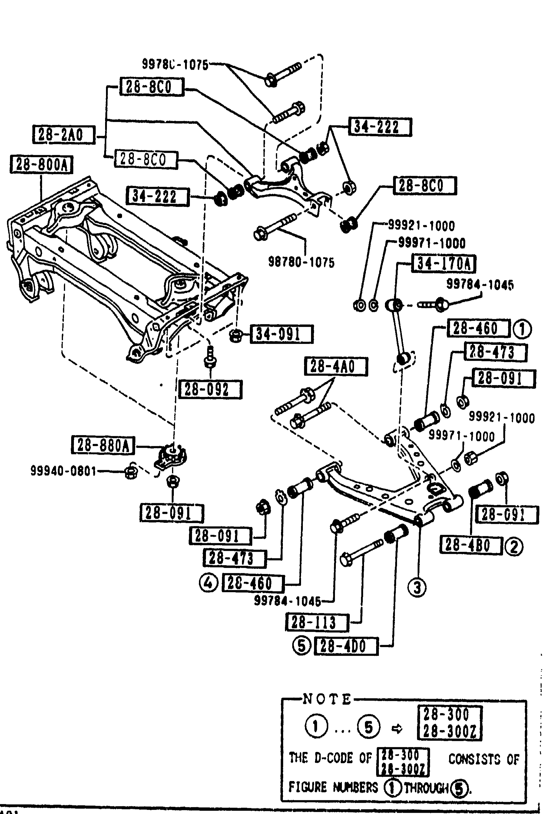 REAR LOWER ARMS & SUB FRAME