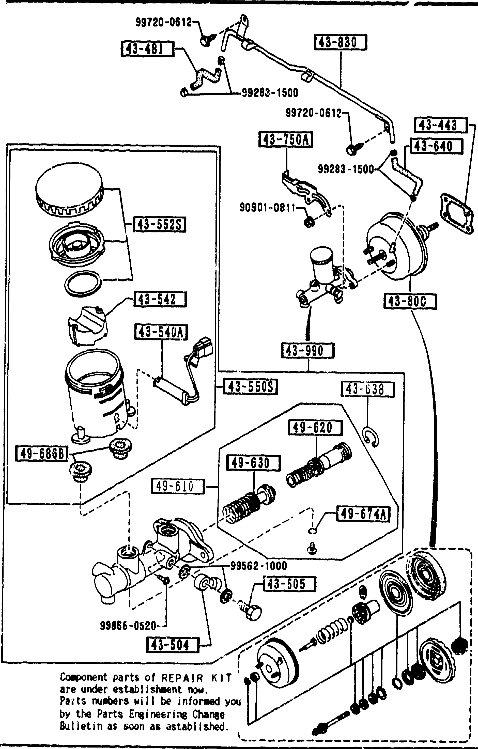 BRAKE MASTER CYLINDER & POWER BRAKE