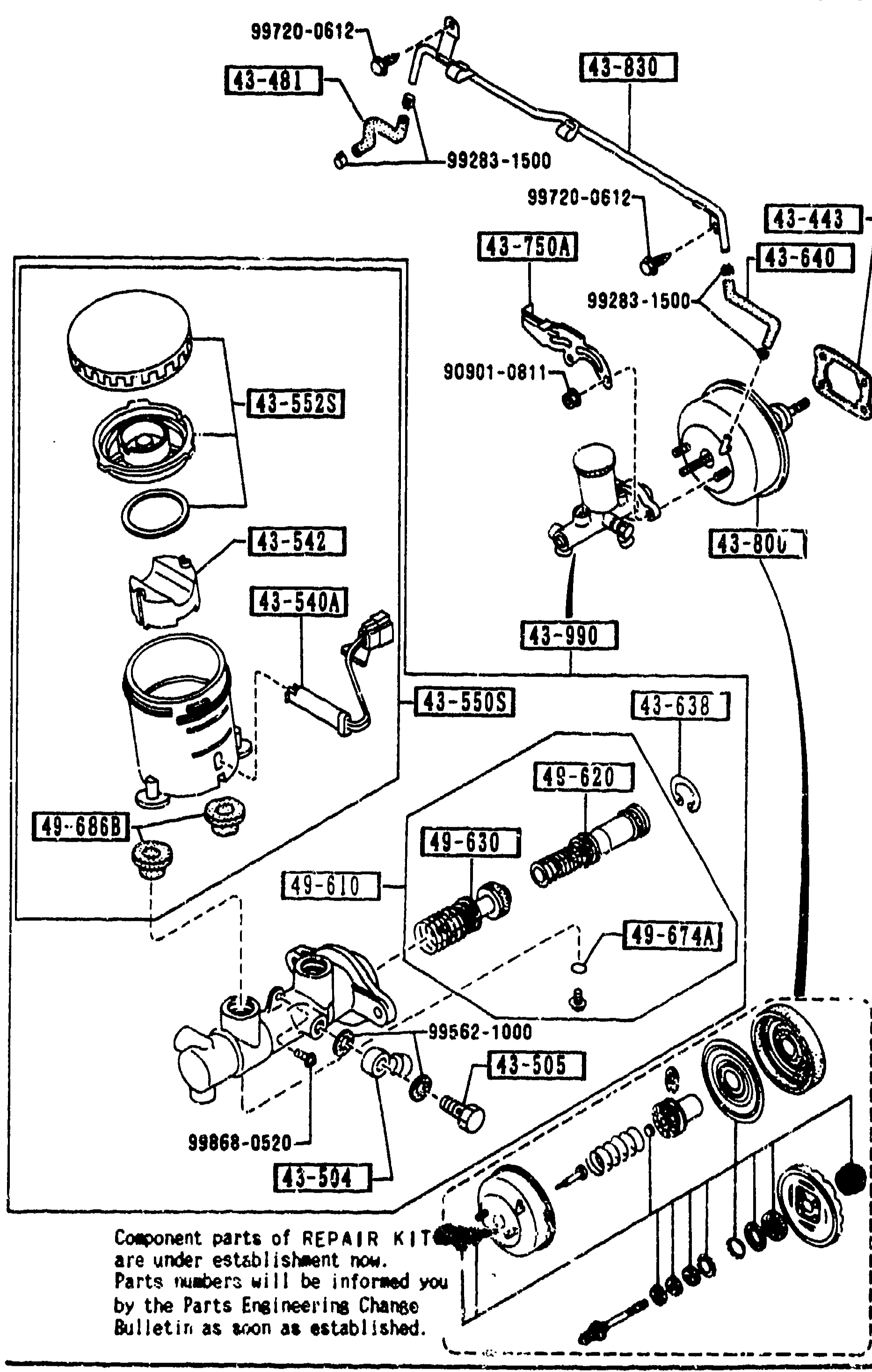 BRAKE MASTER CYLINDER & POWER BRAKE