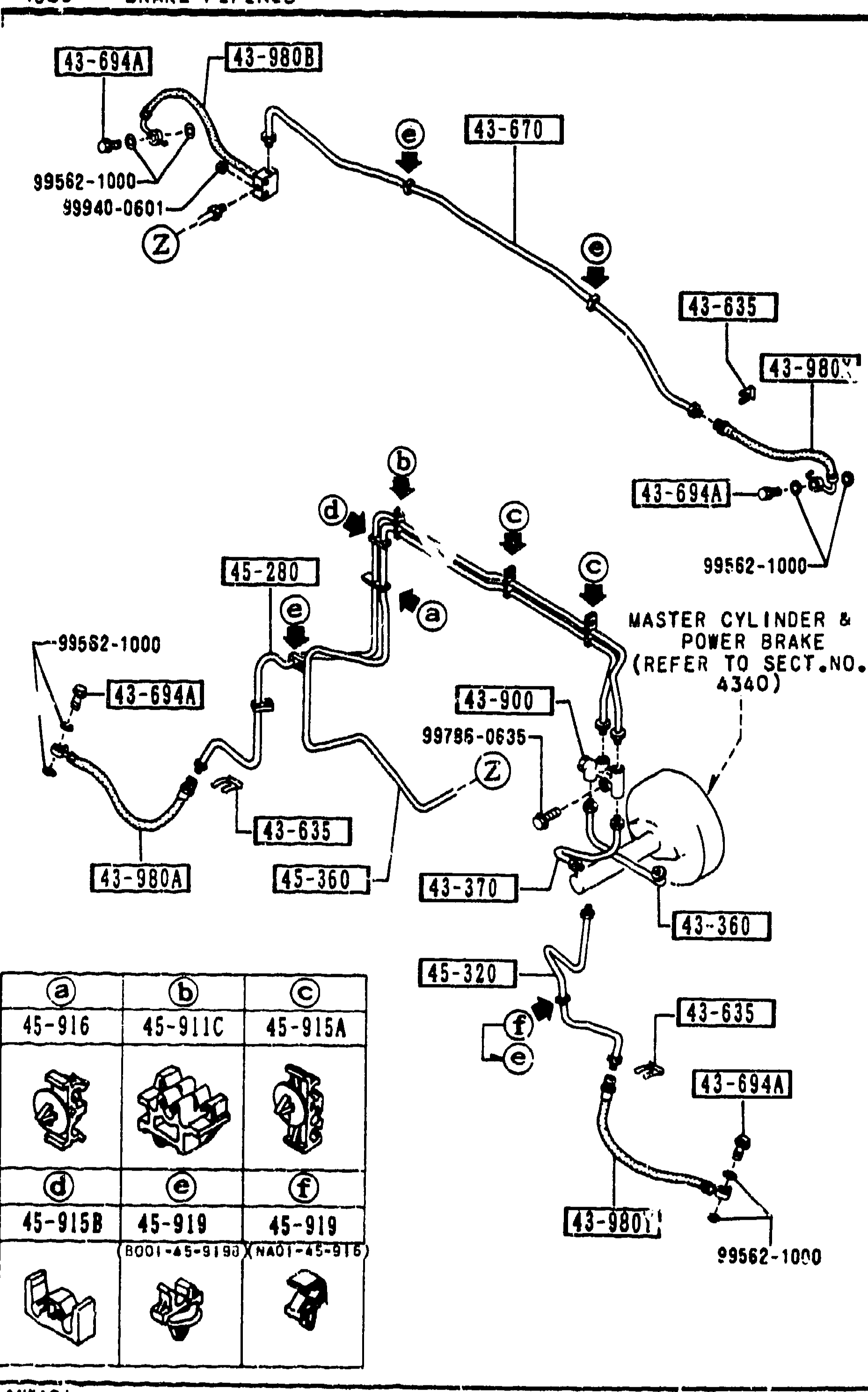 BRAKE PIPINGS