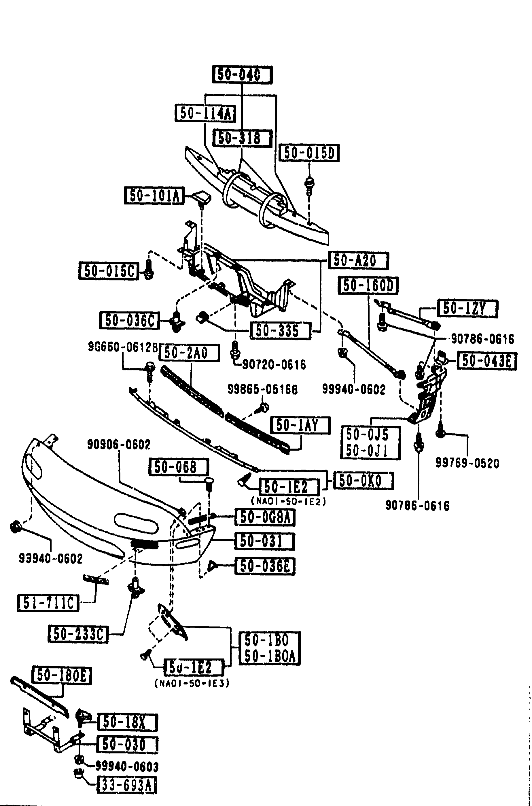 FRONT BUMPER (5000) — continued