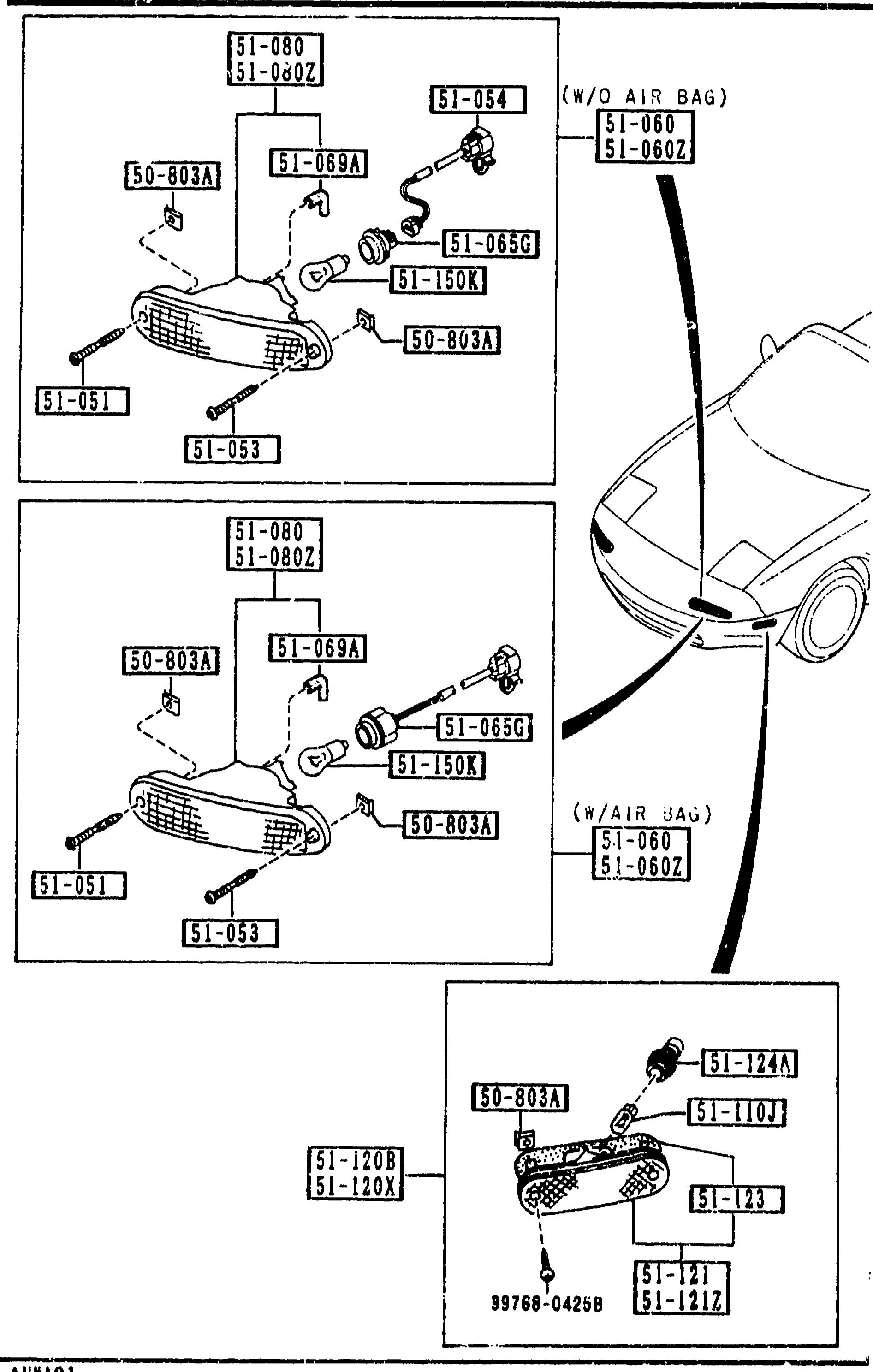 FRONT COMBINATION LAMPS