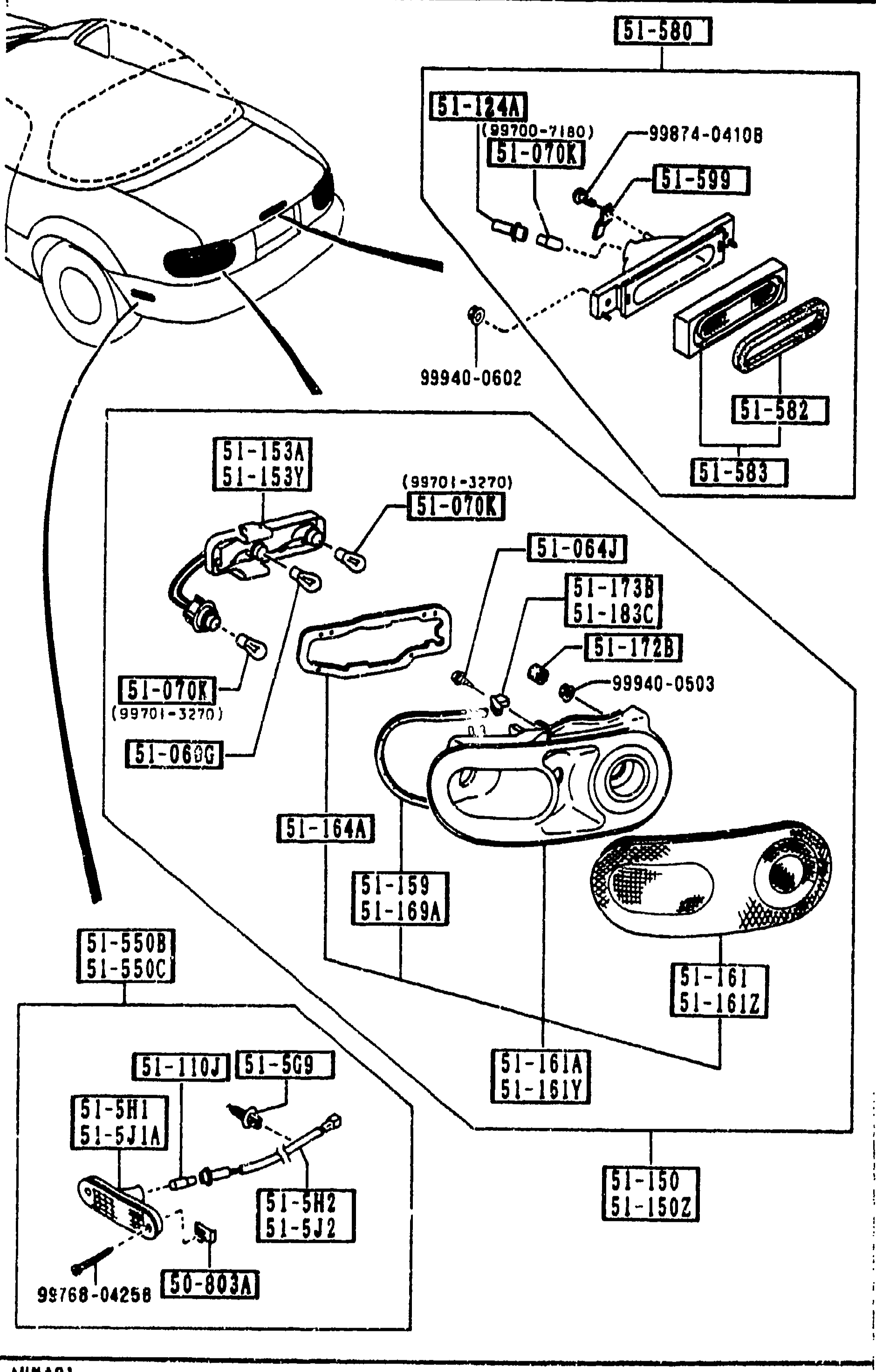 REAR COMBINATION LAMPS