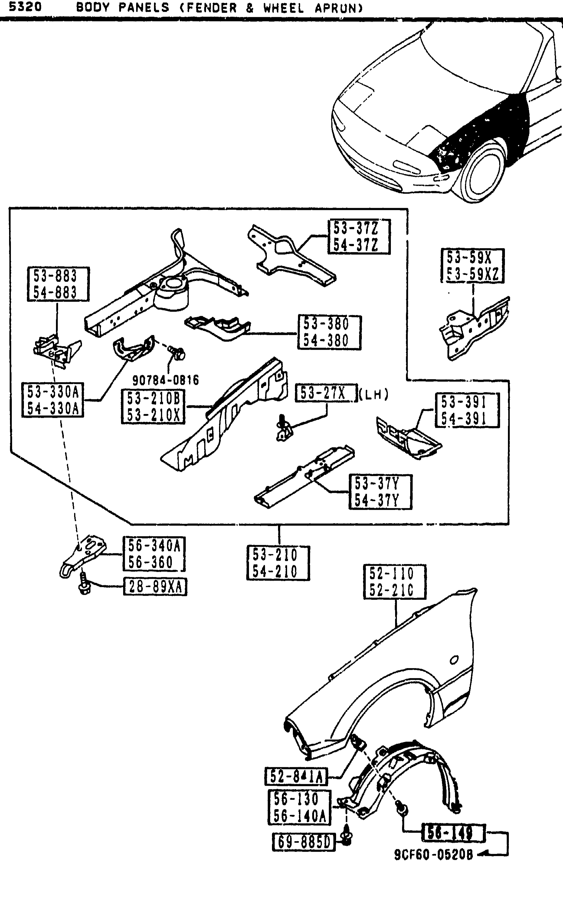 BODY PANELS (FENDER & WHEEL APRON)
