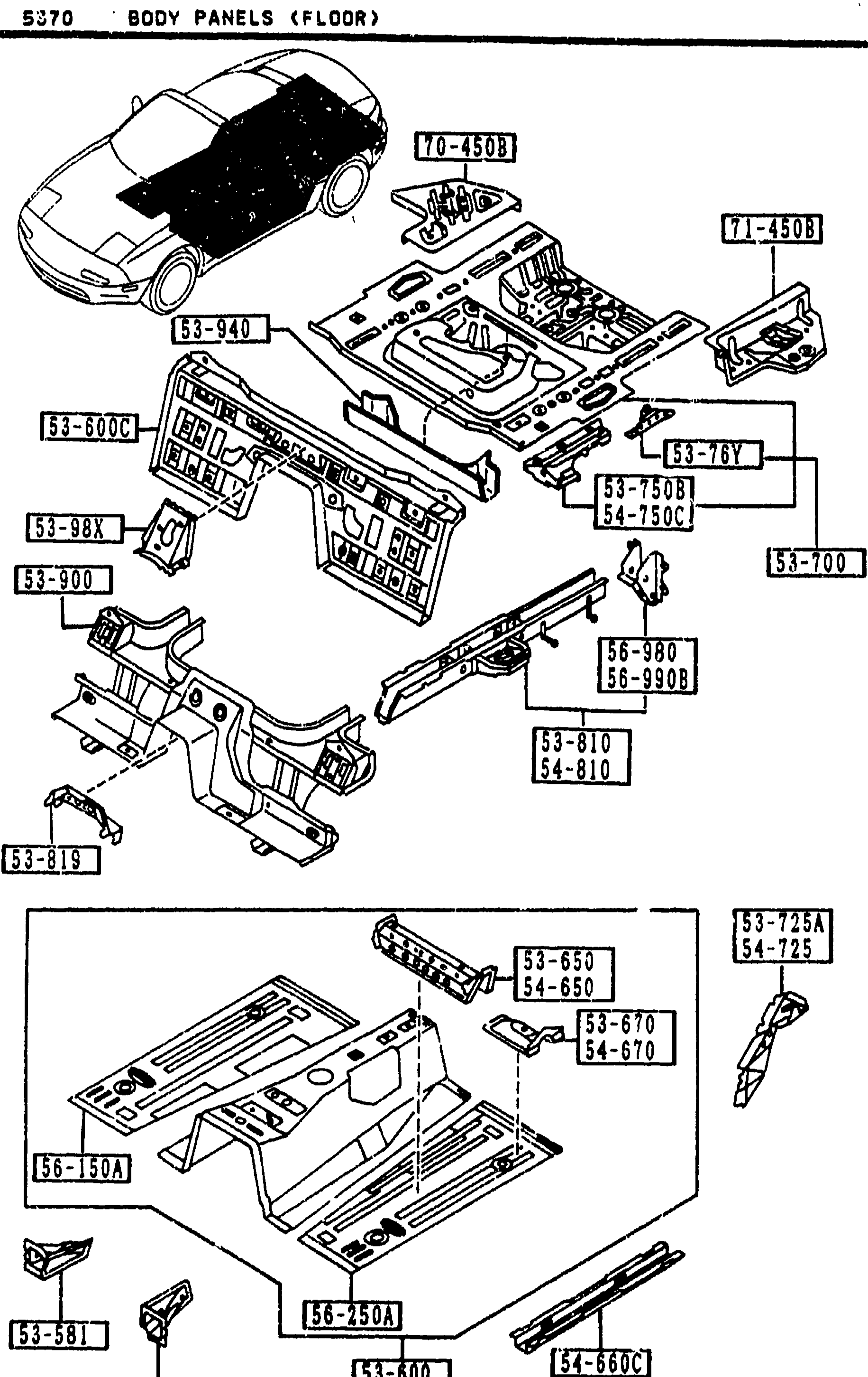 BODY PANELS (FLOOR)