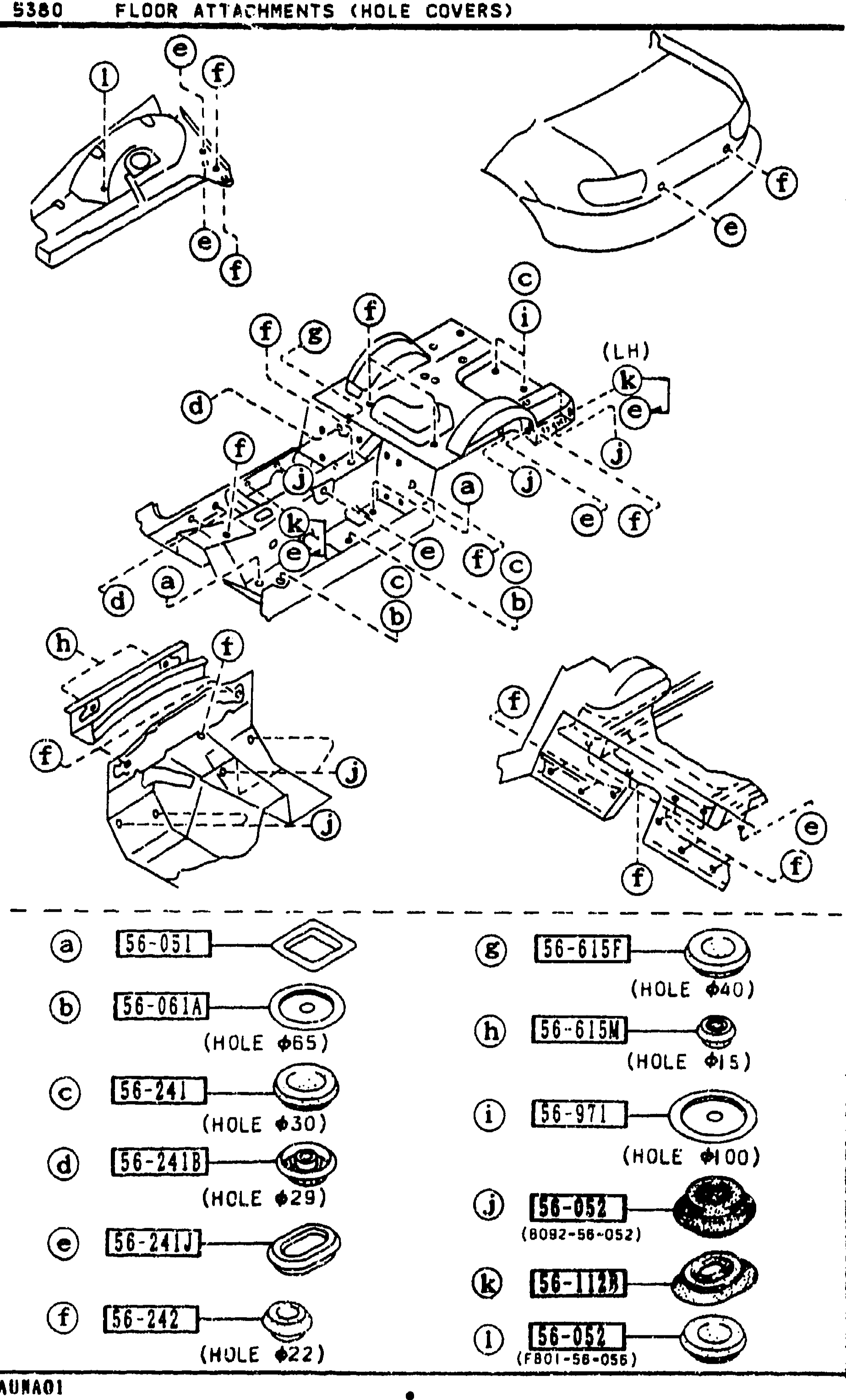 FLOOR ATTACHMENTS (HOLE COVERS)