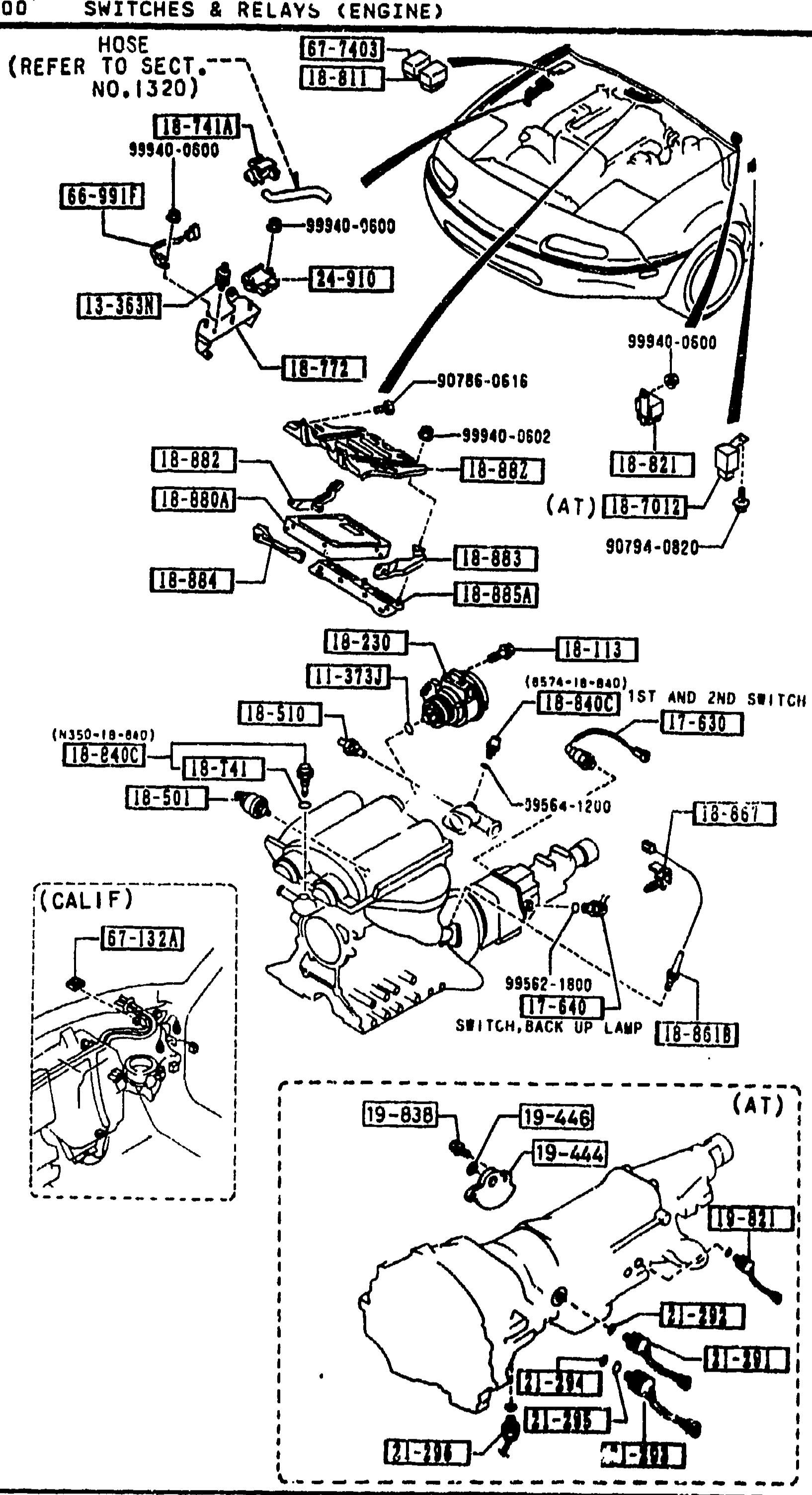 SWITCHES & RELAYS (ENGINE)