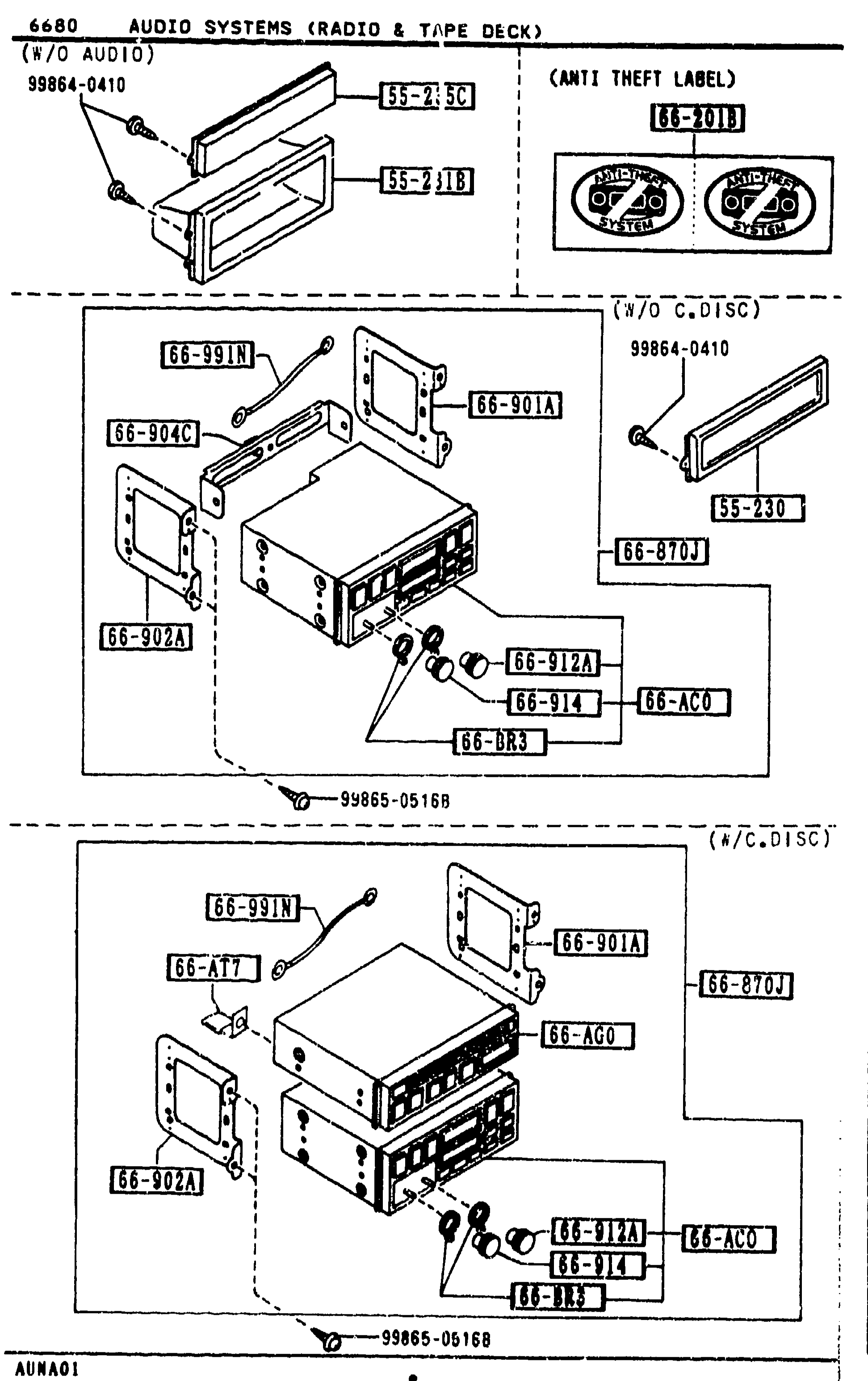 AUDIO SYSTEMS (RADIO & TAPE DECK)