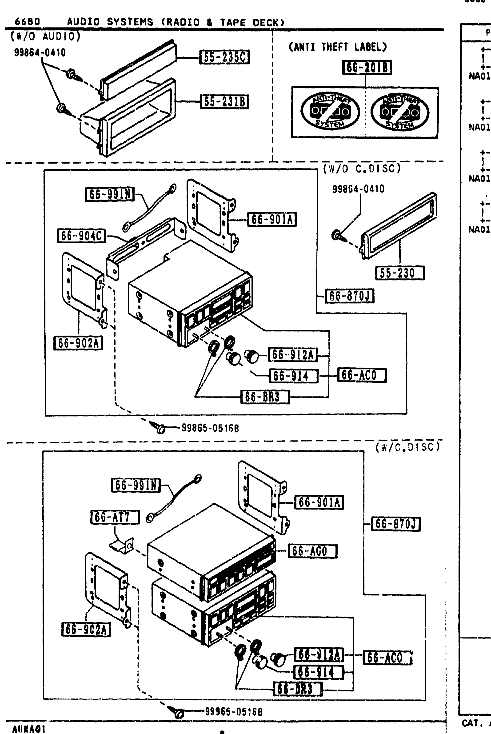 AUDIO SYSTEMS (RADIO & TAPE DECK)