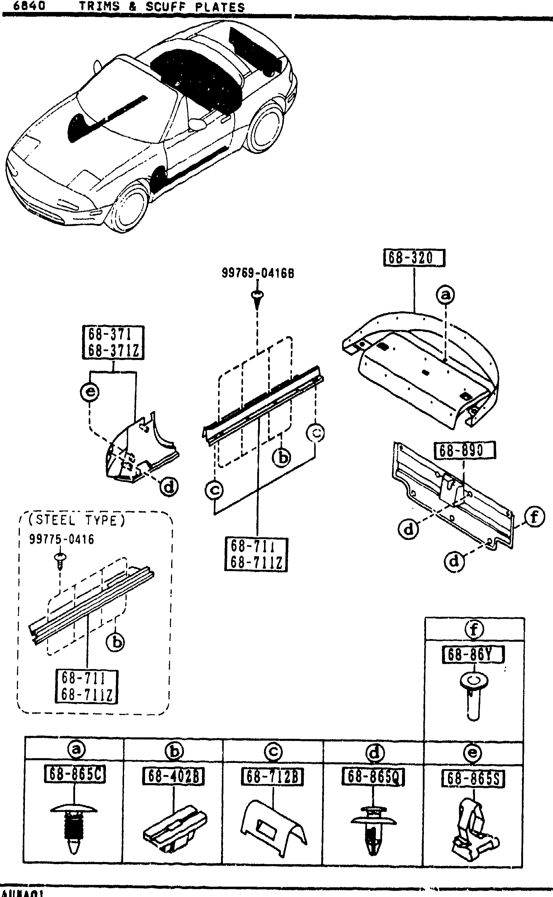 6840 TRIMS & SCUFF PLATES (continued)