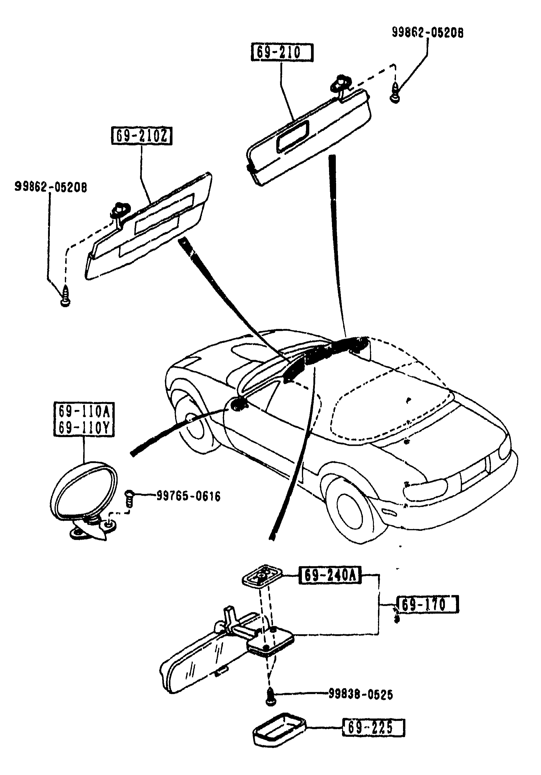 6900  VISORS, ASSIST HANDLES & MIRRORS (CONT'D)